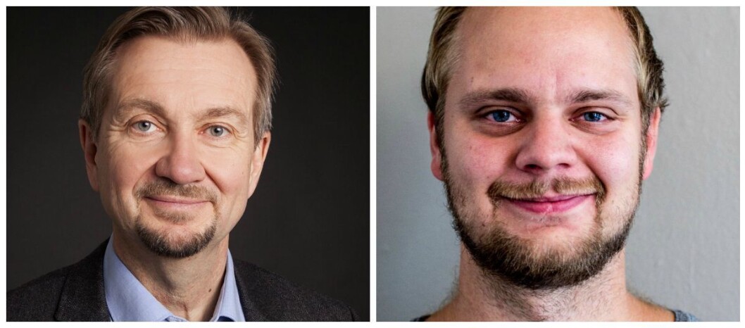 Fagmedarbeider Trygve Aas Olsen ved Institutt for journalistikk og nyhetssjef Mímir Kristjánsson i Klassekampen. Fagmedarbeider Trygve Aas Olsen ved Institutt for journalistikk og nyhetssjef Mímir Kristjánsson i Klassekampen.