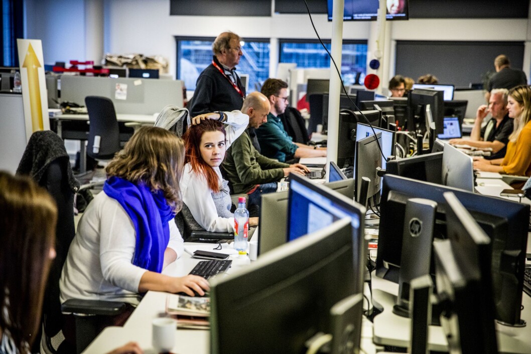 Redaksjonen i Dagbladet på Hasle i Oslo. Redaksjonen i Dagbladet på Hasle i Oslo.
