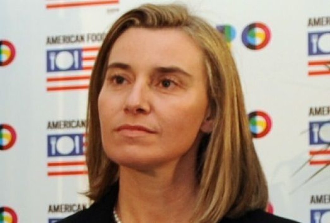 Federica Mogherini, her avbildet i 2014. Federica Mogherini, her avbildet i 2014.