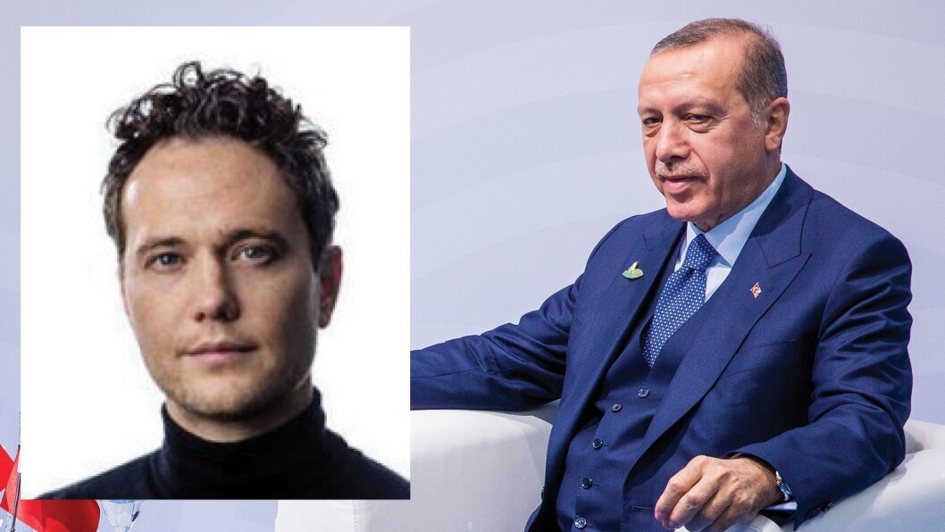 VG-journalist Nilas Johnsen og Tyrkias president Erdogan. VG-journalist Nilas Johnsen og Tyrkias president Erdogan.