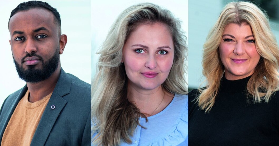 Aman Tesfamichael, Ingrid Elise Melbye Olsen og Mette Ljungquist Marstrander. Aman Tesfamichael, Ingrid Elise Melbye Olsen og Mette Ljungquist Marstrander.