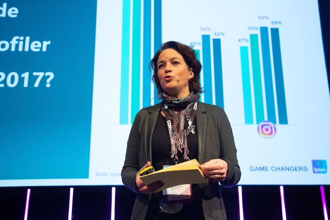 Nathalie Eyde Warembourg, Country Manager, IPSOS. Her på Social Media Days 2019. Nathalie Eyde Warembourg, Country Manager, IPSOS. Her på Social Media Days 2019.
