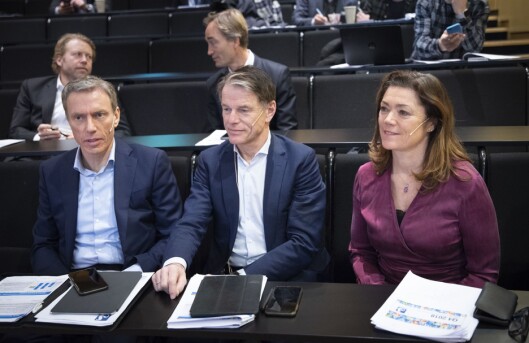 MPI-sjef Rolv Erik Ryssdal, finansdirektør Trond Berger og konsernsjef Kristin Skogen Lund i Schibsted. Her fra kvartalspresentasjon 13. februar 2019. MPI-sjef Rolv Erik Ryssdal, finansdirektør Trond Berger og konsernsjef Kristin Skogen Lund i Schibsted. Her fra kvartalspresentasjon 13. februar 2019.