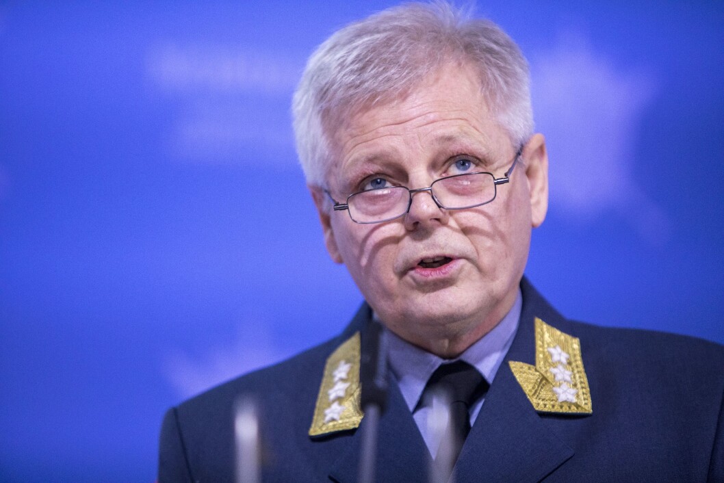 Sjef for Etterretningstjenesten, generalløytnant Morten Haga Lunde presenterer vurdering. Foto: Ole Berg-Rusten / NTB Scanpix Sjef for Etterretningstjenesten, generalløytnant Morten Haga Lunde presenterer vurdering. Foto: Ole Berg-Rusten / NTB Scanpix