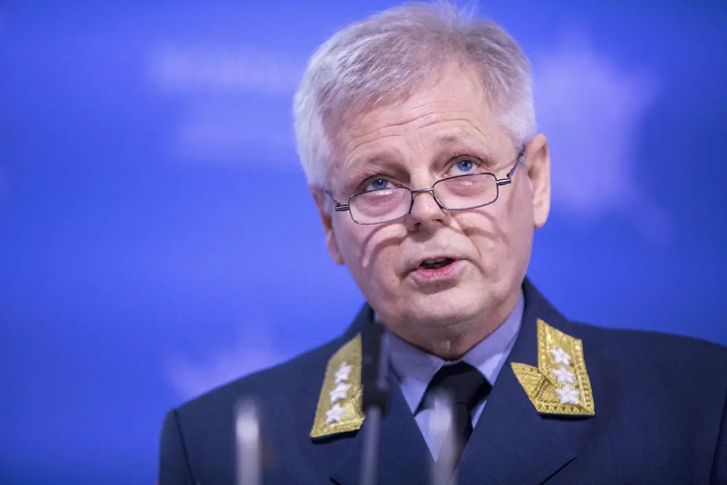 Sjef for Etterretningstjenesten, generalløytnant Morten Haga Lunde presenterer vurdering. Foto: Ole Berg-Rusten / NTB Scanpix Sjef for Etterretningstjenesten, generalløytnant Morten Haga Lunde presenterer vurdering. Foto: Ole Berg-Rusten / NTB Scanpix