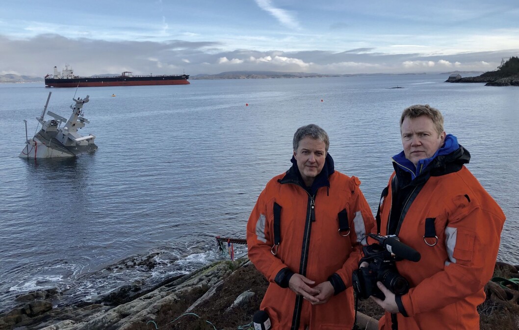 «Med nye bilder og sterke beretninger fra involverte, vil seerne få et unikt innblikk i hva som skjedde den dramatiske natten da fregatten kolliderte med et tankskip 8. november», skriver TV 2 om sitt nye konsept. «Med nye bilder og sterke beretninger fra involverte, vil seerne få et unikt innblikk i hva som skjedde den dramatiske natten da fregatten kolliderte med et tankskip 8. november», skriver TV 2 om sitt nye konsept.