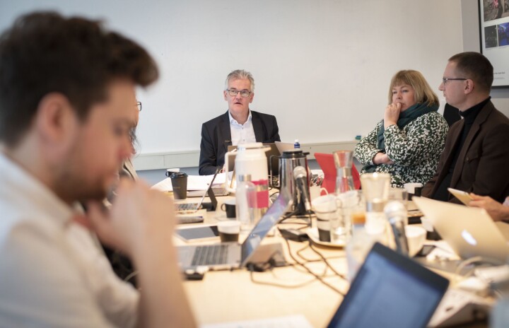 Pressens Faglige Utvalg. I front: PFU-leder Alf Bjarne Johnsen.