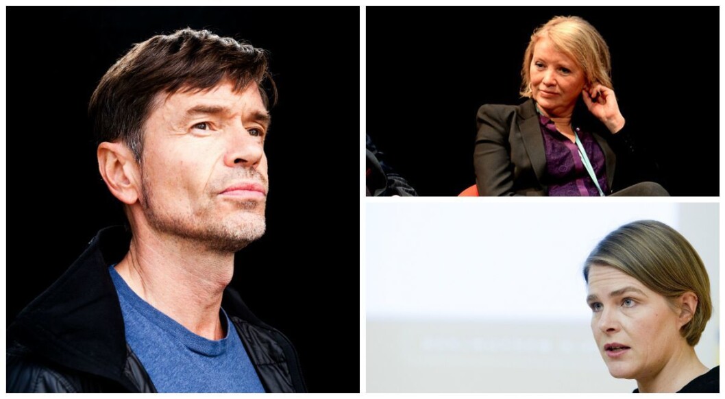 Sosiolog og samfunnsdebattant Kjetil Rolness og kommentatorene Marie Simonsen i Dagbladet og Hege Ulstein i Dagsavisen. Sosiolog og samfunnsdebattant Kjetil Rolness og kommentatorene Marie Simonsen i Dagbladet og Hege Ulstein i Dagsavisen.