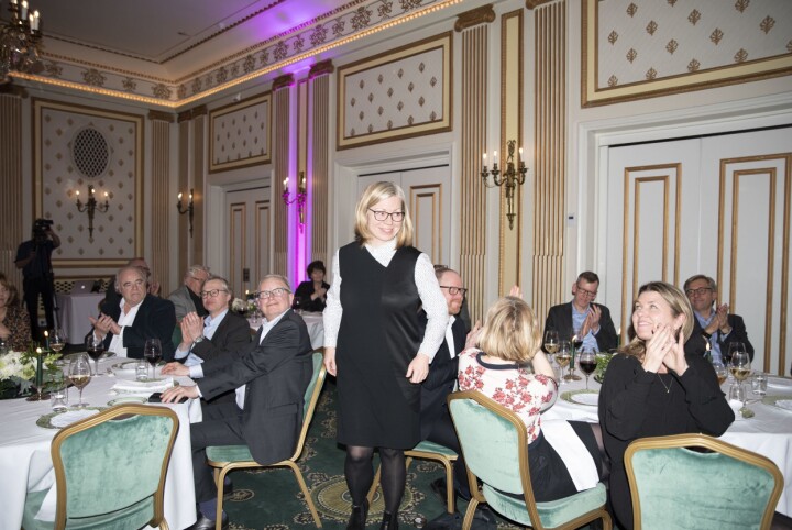 Sjefredaktør Trine Eilertsen i Aftenposten. Her fra Oslo Redaktørforenings middag i 2018.