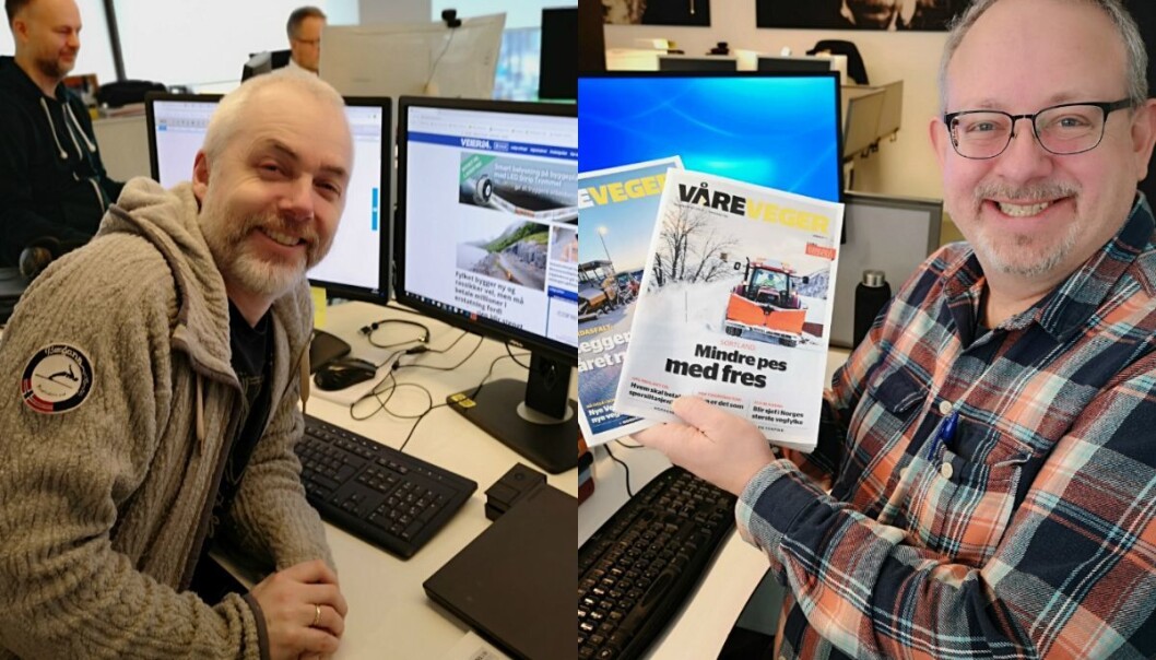F.v.: Per Helge Seglsten og Bjørn Olav Amundsen. F.v.: Per Helge Seglsten og Bjørn Olav Amundsen.
