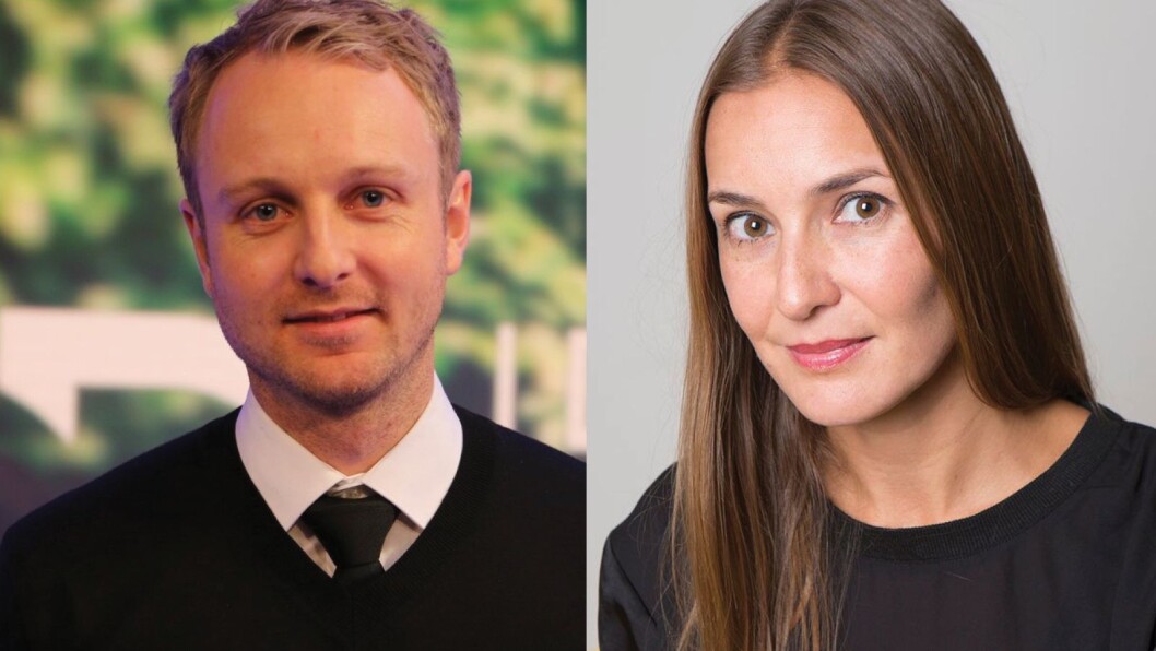 Espen Skoland i Discovery og Line Vee Hanum i NENT. Espen Skoland i Discovery og Line Vee Hanum i NENT.