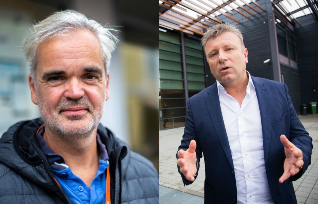 Eivind Ljøstad i Fædrelandsvennen og Vebjørn Selbekk i Dagen. Eivind Ljøstad i Fædrelandsvennen og Vebjørn Selbekk i Dagen.