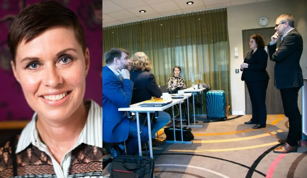 Til venstre er NJ-advokat Ina Lindahl Nyrud. Til høgre står Helse Vest skulerett for redaktørane i Vestafjelske Redaktørforening på deira årsmøte i mars. Til venstre er NJ-advokat Ina Lindahl Nyrud. Til høgre står Helse Vest skulerett for redaktørane i Vestafjelske Redaktørforening på deira årsmøte i mars.
