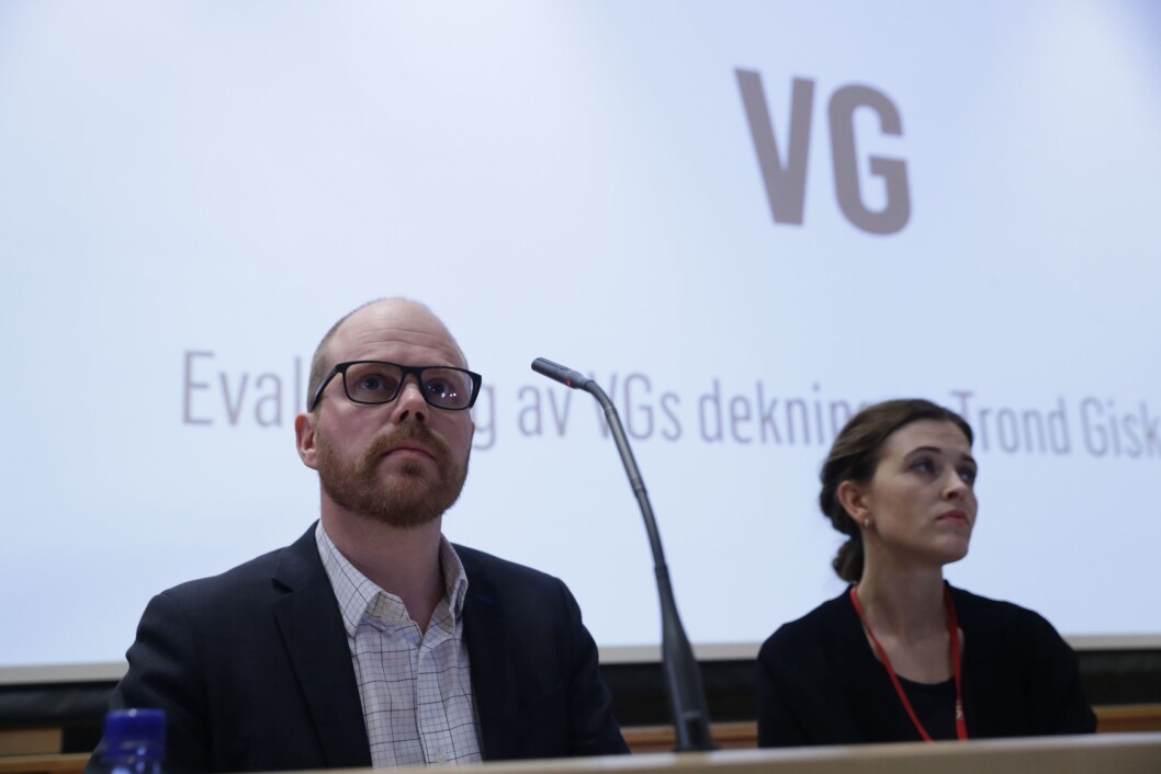 VGs egen evaluering av avisas dekning av den såkalte Giske-videosaken er ferdig. Mediehuset legger fram evalueringen onsdag kveld.Foto: Berit Roald / NTB scanpix VGs egen evaluering av avisas dekning av den såkalte Giske-videosaken er ferdig. Mediehuset legger fram evalueringen onsdag kveld.Foto: Berit Roald / NTB scanpix