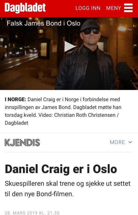 Skjermdump fra Dagbladets sak. Skjermdump fra Dagbladets sak.