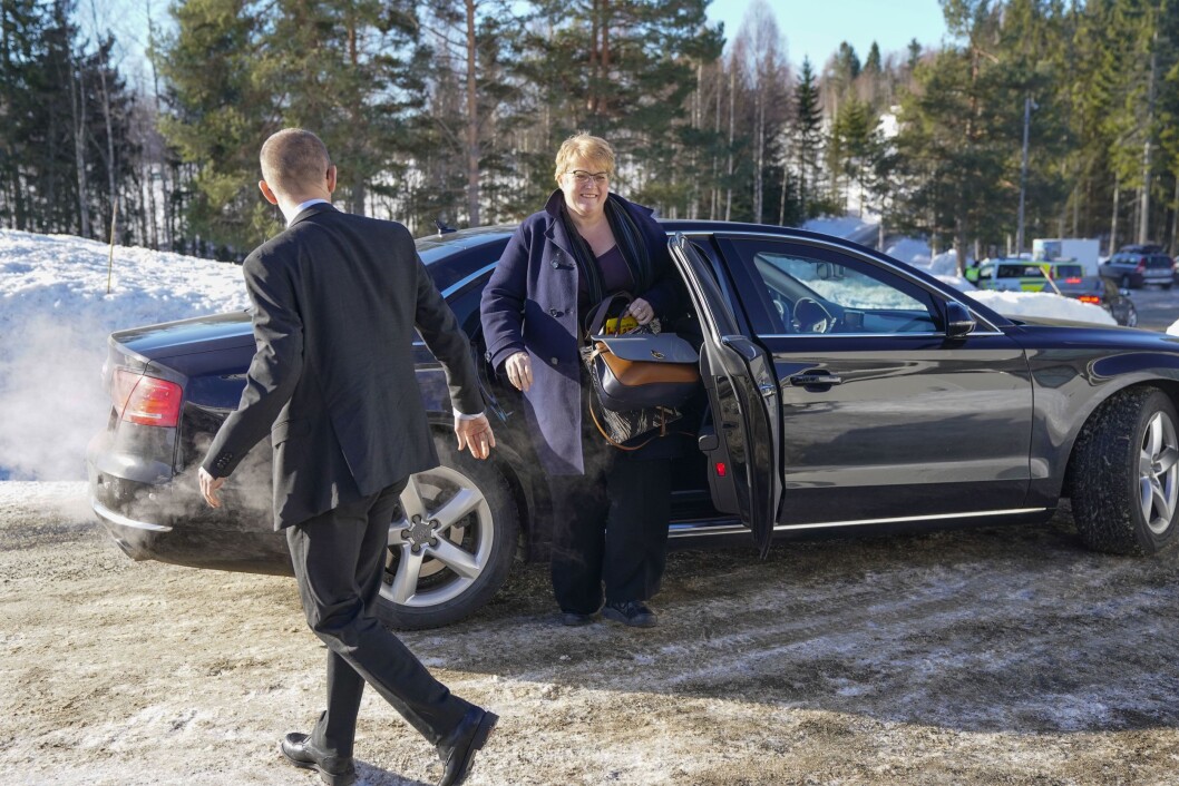 Kultur- og likestillingsminister Trine Skei Grande ankommer budsjettkonferanse ved Hurdalssjøen. Regjeringen starter budsjettarbeidet for 2020 med budsjettkonferanse på Hurdalsjøen hotell.Foto: Cornelius Poppe / NTB scanpix Kultur- og likestillingsminister Trine Skei Grande ankommer budsjettkonferanse ved Hurdalssjøen. Regjeringen starter budsjettarbeidet for 2020 med budsjettkonferanse på Hurdalsjøen hotell.Foto: Cornelius Poppe / NTB scanpix