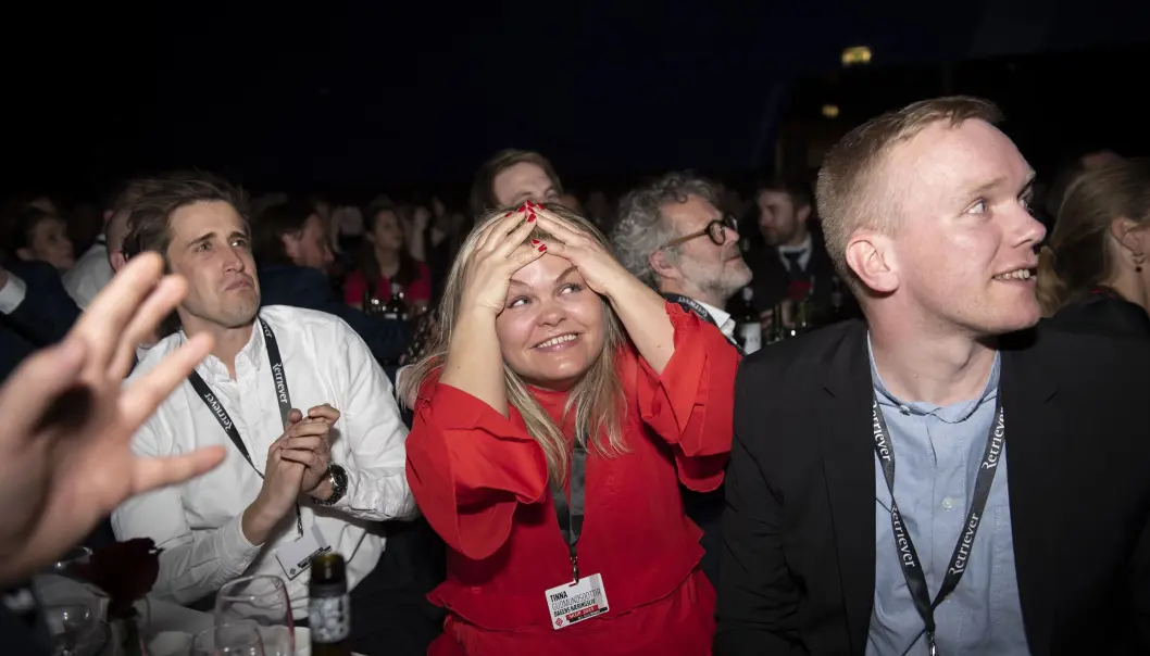 Scener fra da Dagens Næringslivs journalister vant SKUP-prisen i2019. Foto Scener fra da Dagens Næringslivs journalister vant SKUP-prisen i2019. Foto