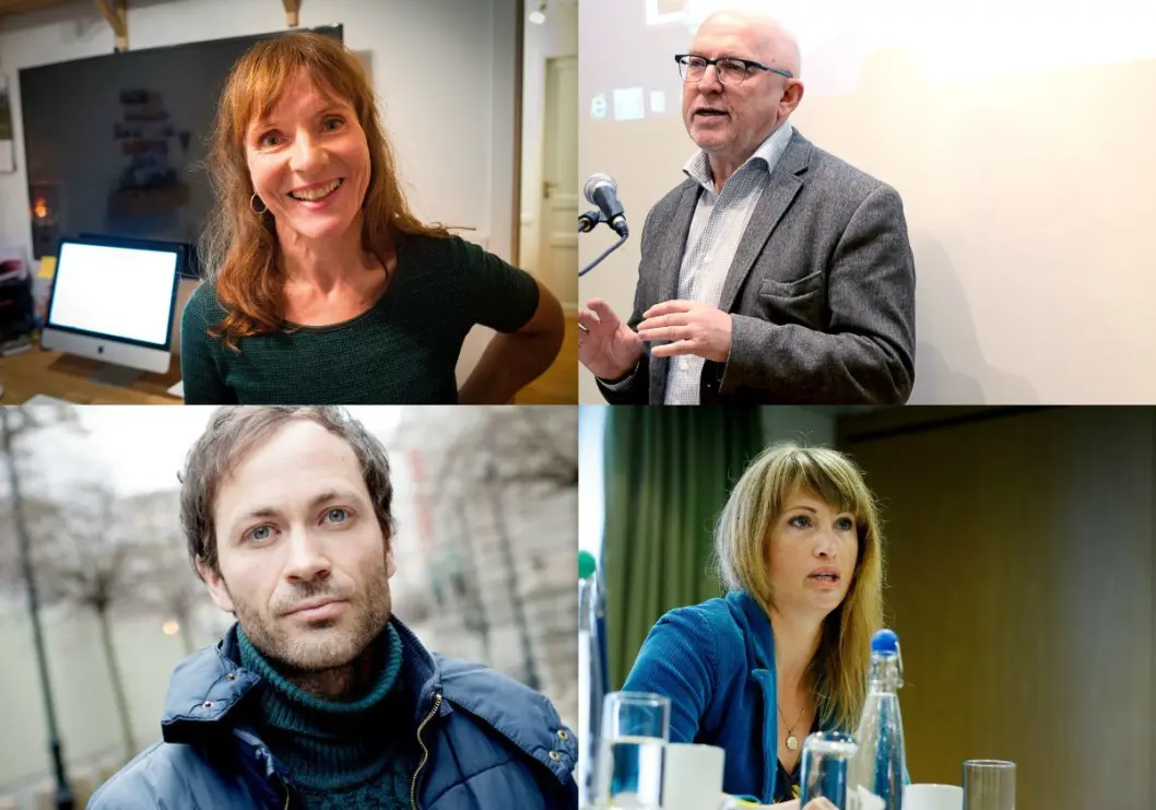 Anki Gerhardsen, Sven Egil Omdal, Simen Sætre og Eva Sannum. Anki Gerhardsen, Sven Egil Omdal, Simen Sætre og Eva Sannum.