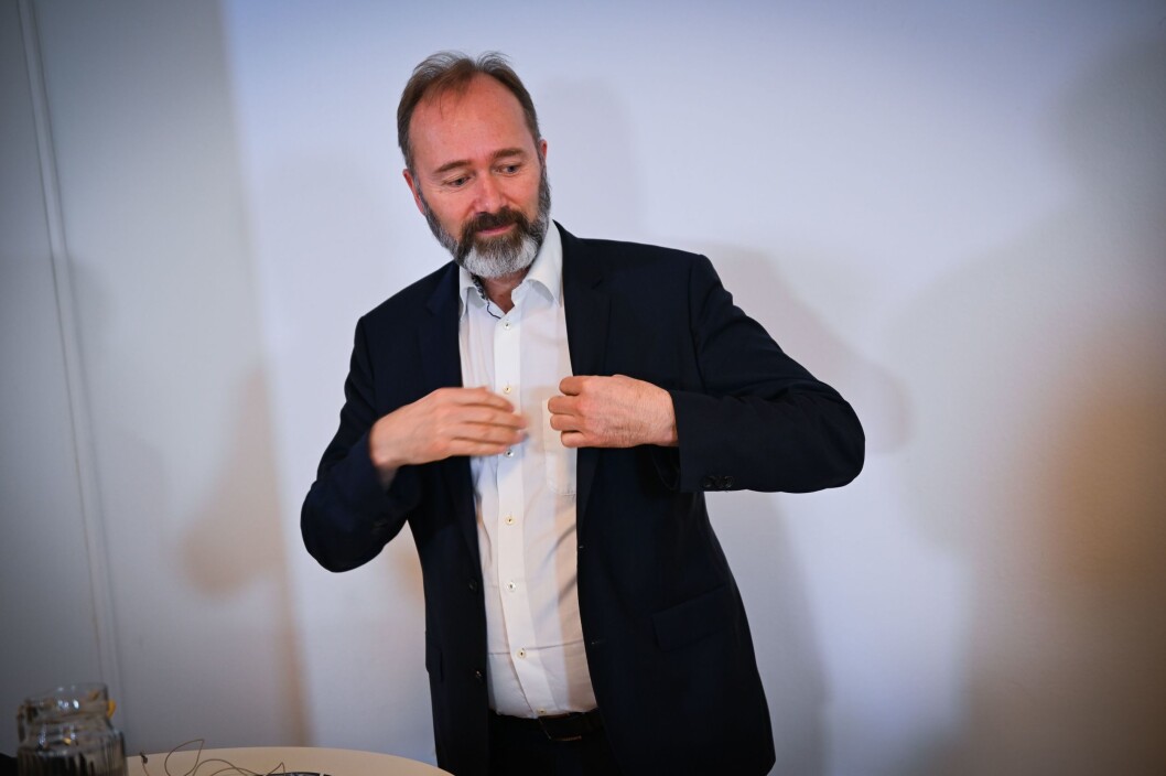 Trond Giske, mediepolitisk talsperson i Arbeidarpartiet. Trond Giske, mediepolitisk talsperson i Arbeidarpartiet.