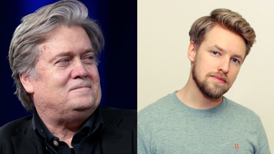 Som mine gode kolleger har skrevet, handler invitasjonen av Bannon om «forutsetningene for en velfungerende offentlighet», «å takle udemokratiske strømninger gjennom demokratiske kanaler», å hindre en «svakere offentlig debatt» og å «tåle å høre avvikende meninger». Jeg er uenig med det du sier, men jeg er villig til å dø for din rett til å dra på konferanse i Bergen, skriver Anders Tangenes. Som mine gode kolleger har skrevet, handler invitasjonen av Bannon om «forutsetningene for en velfungerende offentlighet», «å takle udemokratiske strømninger gjennom demokratiske kanaler», å hindre en «svakere offentlig debatt» og å «tåle å høre avvikende meninger». Jeg er uenig med det du sier, men jeg er villig til å dø for din rett til å dra på konferanse i Bergen, skriver Anders Tangenes.
