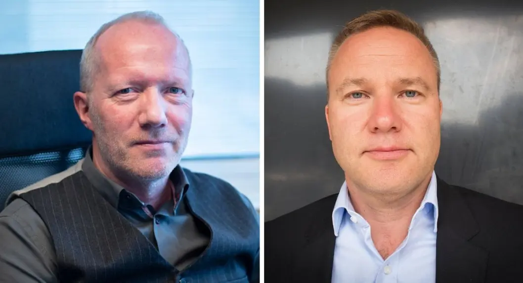 Arne Jensen i Norsk Redaktørforening og Helge Lurås, redaktør i Resett. Arne Jensen i Norsk Redaktørforening og Helge Lurås, redaktør i Resett.