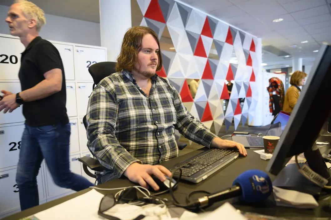 Torgrim Gotland Bakke, podkastansvarlig og journalist i Fredriksstad Blad. Torgrim Gotland Bakke, podkastansvarlig og journalist i Fredriksstad Blad.