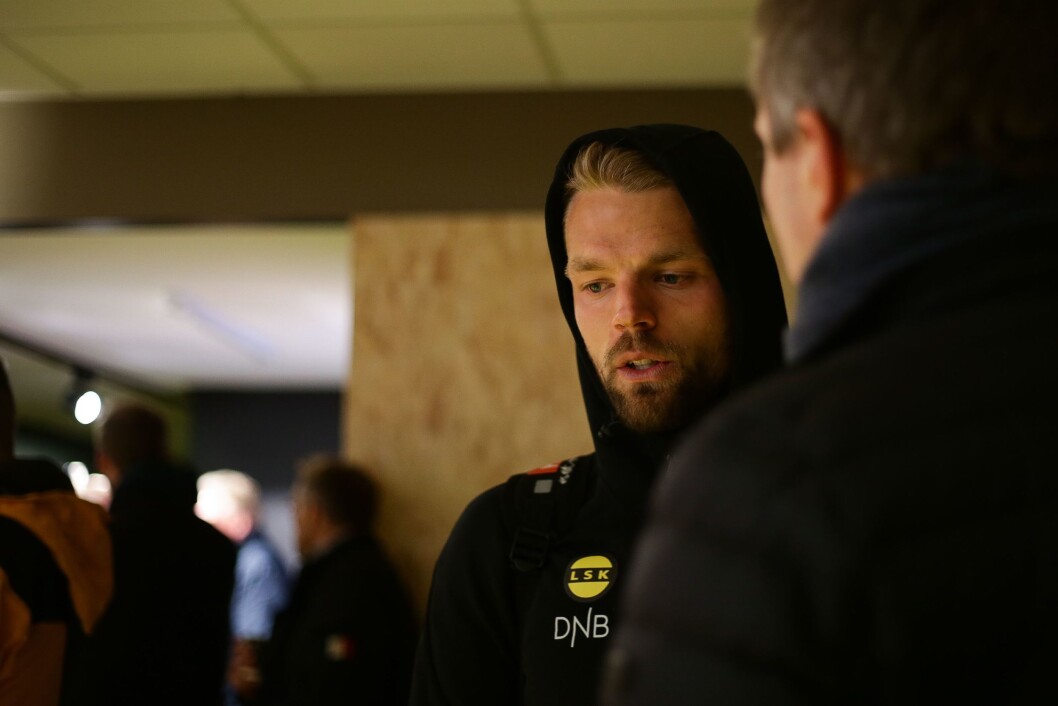 Lillestrøms Mats Haakenstad etter eliteseriekampen mellom Bodø/Glimt og Lillestrøm på Aspmyra stadion. Kampen endte 4-0. Lillestrøms Mats Haakenstad etter eliteseriekampen mellom Bodø/Glimt og Lillestrøm på Aspmyra stadion. Kampen endte 4-0.