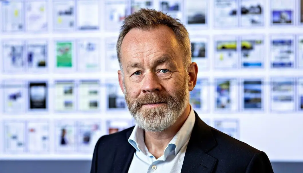 Amund Djuve, sjefredaktør i Dagens Næringsliv. Amund Djuve, sjefredaktør i Dagens Næringsliv.
