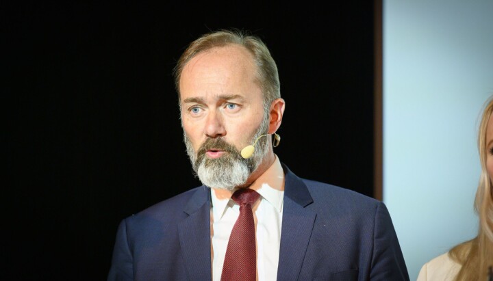 Trond Giske (Ap) i mediedebatt.
