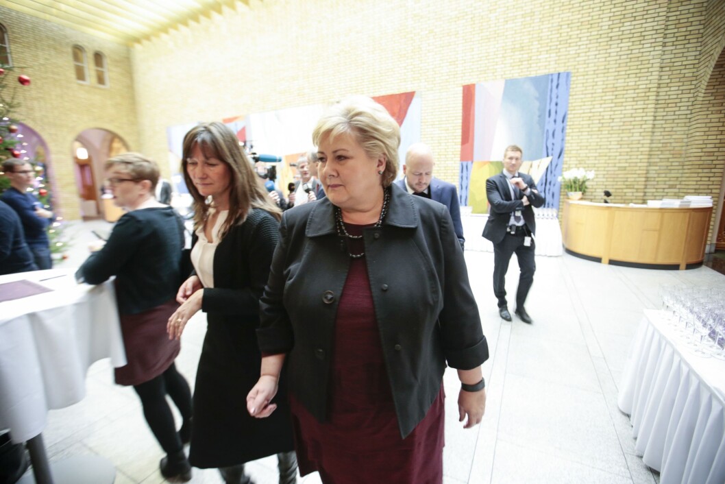 Måseide og statsminister Erna Solberg. Måseide og statsminister Erna Solberg.
