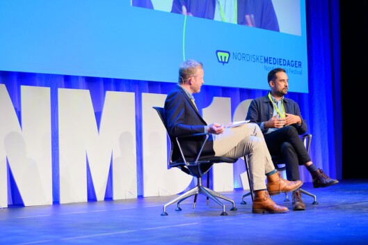 The Guardian-journalist Paul Lewis intervjues av Simen Ekern. The Guardian-journalist Paul Lewis intervjues av Simen Ekern.
