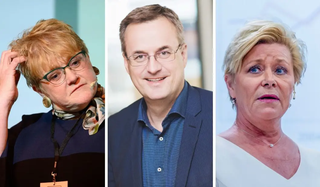 Kulturminister Trine Skei Grande, Per Brikt Olsen i Fagpressen og Finansminister Siv Jensen Kulturminister Trine Skei Grande, Per Brikt Olsen i Fagpressen og Finansminister Siv Jensen