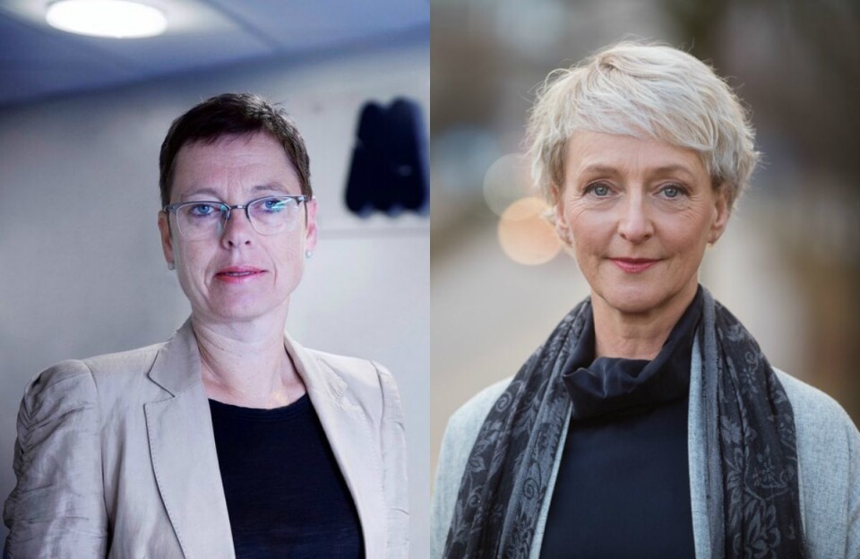 Mari Velsand, direktør i Medietilsynet, og Elisabeth Lier Haugseth, direktør i Forbrukertilsynet. Mari Velsand, direktør i Medietilsynet, og Elisabeth Lier Haugseth, direktør i Forbrukertilsynet.
