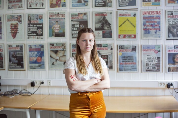 Selma Joner (28) er ansatt som ansvarlig redaktør i Universitas. Selma Joner (28) er ansatt som ansvarlig redaktør i Universitas.