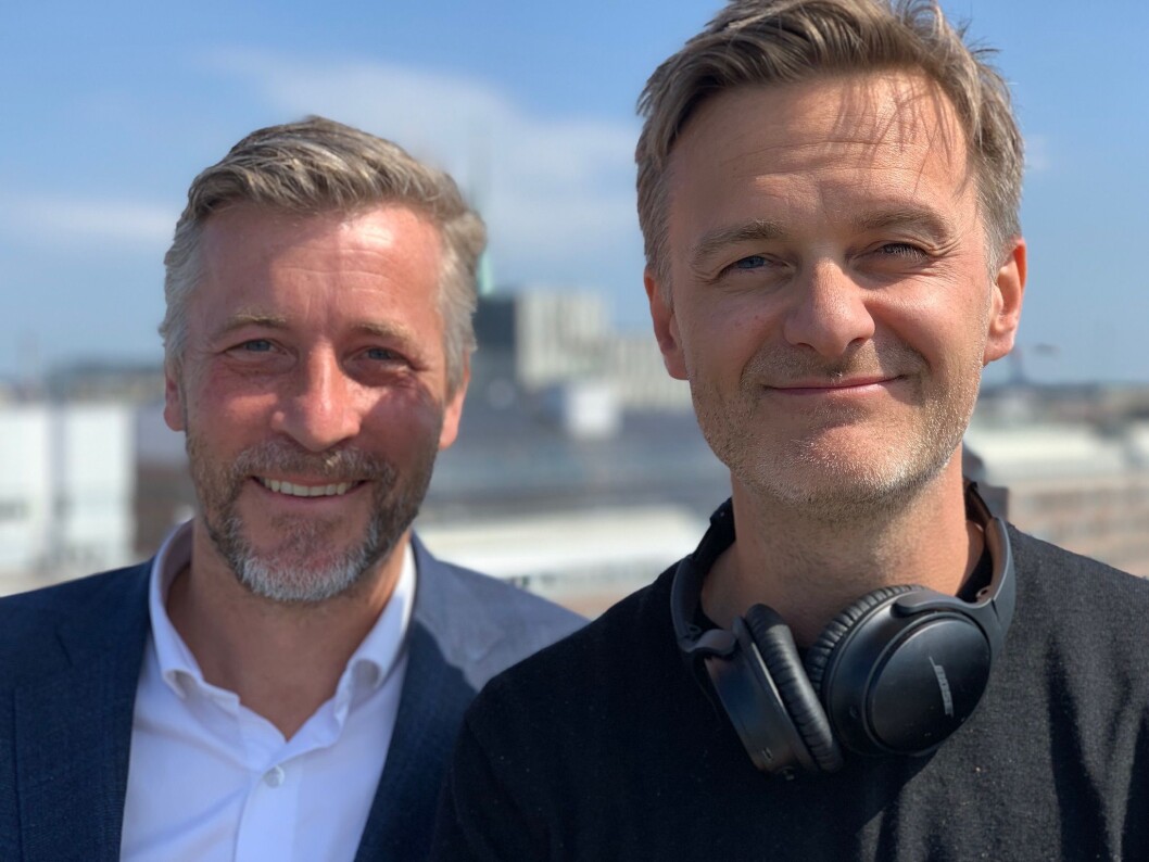 Johan Strömberg i PodMe og Pontus Ogebjer i Schibsted Growth. Johan Strömberg i PodMe og Pontus Ogebjer i Schibsted Growth.