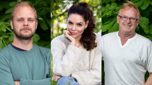 Mimir Kristjansson, Triana Iglesias og Per Sandberg på nye eventyr. Mimir Kristjansson, Triana Iglesias og Per Sandberg på nye eventyr.