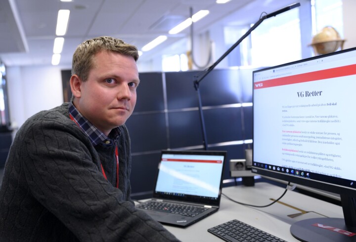 Nyheitsleiar Lars Håkon Grønning i VG.