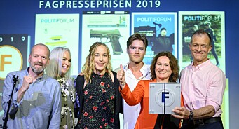 Politiforum er årets fagblad i 2019! Redaktørpris til Ole Petter Pedersen. Sjekk alle vinnerne her