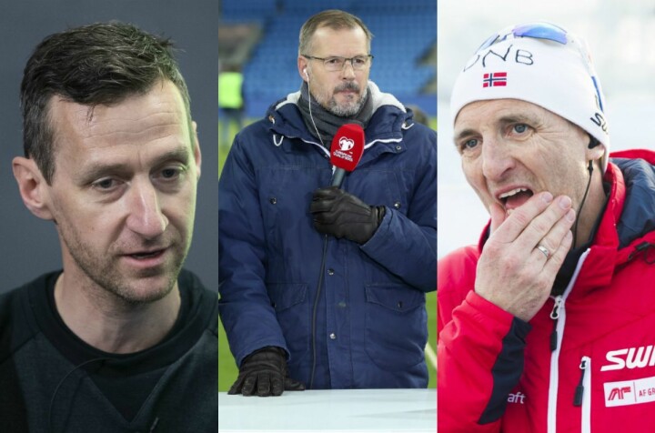 Discovery-ekspertane Kurt Asle Arvesen (sykkel), Kjetil Rekdal (fotball) og Morten Aa Djupvik (ski).