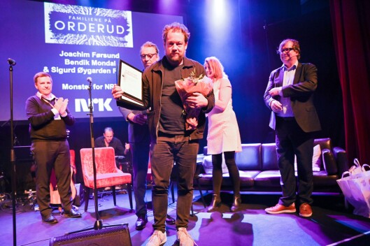 Joachim Førsund (på bildet), Bendik Mondal og Sigurd Øygarden Flæten fikk hederlig omtale for podkastserien «Familiene på Orderud». Joachim Førsund (på bildet), Bendik Mondal og Sigurd Øygarden Flæten fikk hederlig omtale for podkastserien «Familiene på Orderud».