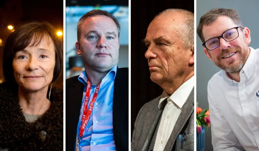 Hege Storhaug i HRS, Helge Lurås i Resett, Hans Rustad i Document.no og Vårt Land-redaktør Bjørn Bore. Hege Storhaug i HRS, Helge Lurås i Resett, Hans Rustad i Document.no og Vårt Land-redaktør Bjørn Bore.
