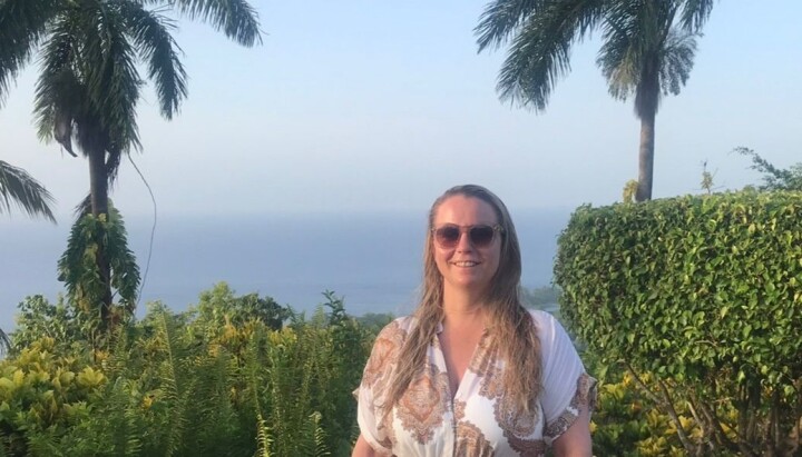 Maria Aas-Eng på Jamaica