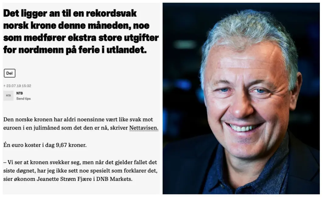 Nettavisens sjefredaktør Gunnar Stavrum tar dagens NTB-glipp med et smil. – Slike ting skjer i de aller fleste aviser fra tid til annen, sier han. Nettavisens sjefredaktør Gunnar Stavrum tar dagens NTB-glipp med et smil. – Slike ting skjer i de aller fleste aviser fra tid til annen, sier han.