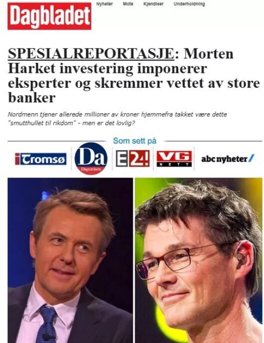Skjermdump fra en svindelannonse. Skjermdump fra en svindelannonse.