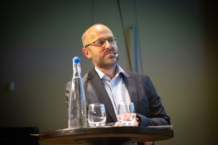 Sjefredaktør og administrerande direktør Mads Yngve Storvik i NTB. Her frå debatt om redaktørrolla under Norsk Redaktørforening sitt haustmøte i fjor.