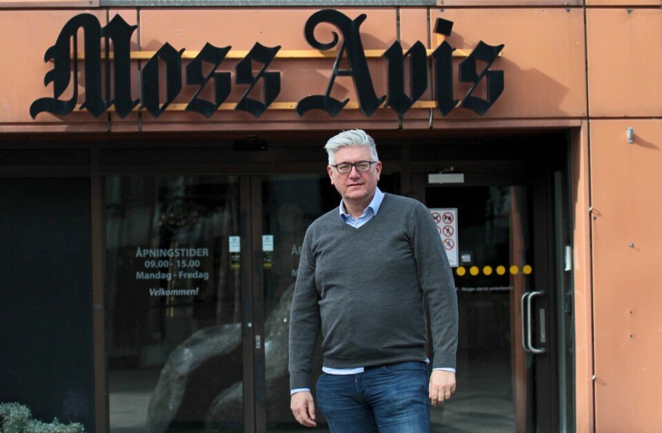 Ansvarlig redaktør og daglig leder Pål Enghaug i Moss Avis. Foto: Pål Andreassen / Moss Avis