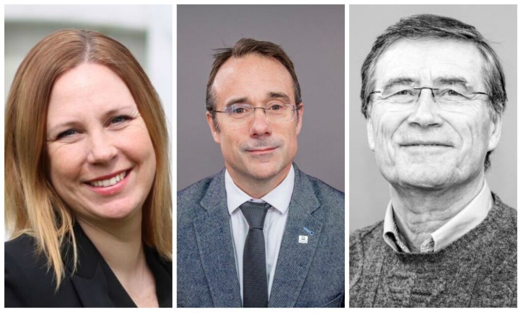 Dekan Audhild Gregoriusdotter Rotevatn ved avdeling for mediefag, rektor Johann Roppen og dekan ved avdeling for samfunnsfag og historie Odd Ragnar Hunnes. Dekan Audhild Gregoriusdotter Rotevatn ved avdeling for mediefag, rektor Johann Roppen og dekan ved avdeling for samfunnsfag og historie Odd Ragnar Hunnes.