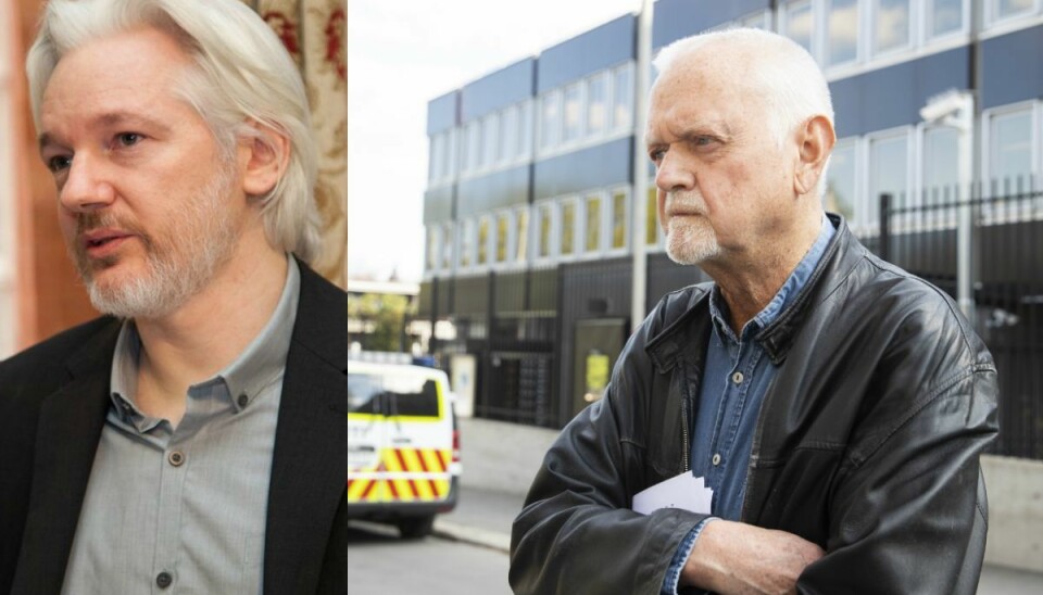 Til venstre: Julian Assange. Til høyre: Rune Ottosen.