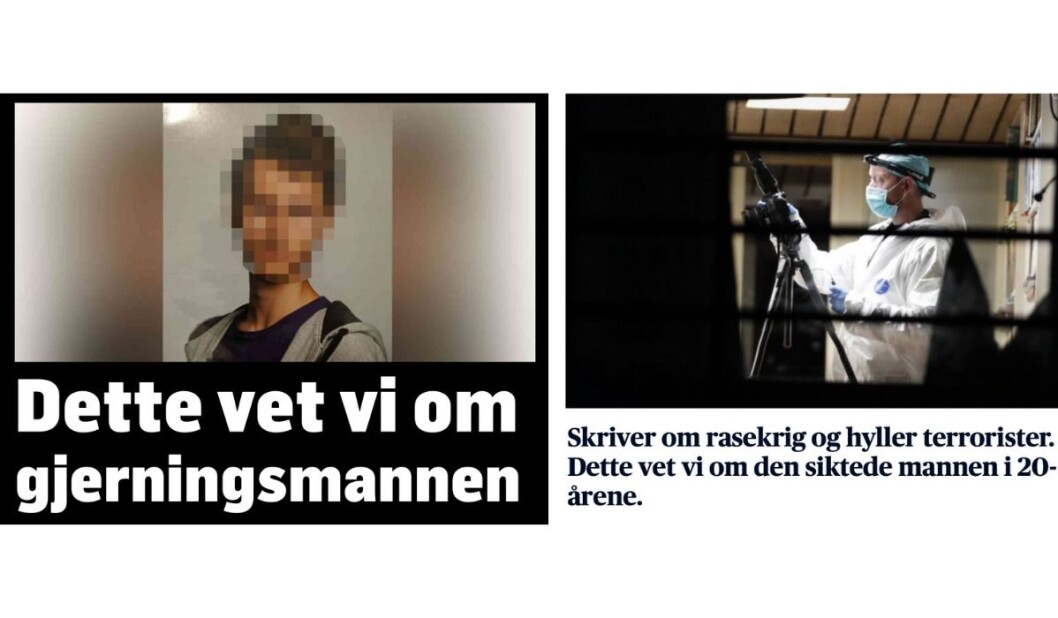 Foto: Skjermdump hentet fra TV 2 og Aftenposten. Foto: Skjermdump hentet fra TV 2 og Aftenposten.
