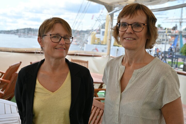 Professoren Eli Skogerbø og Lisbeth Morlandstø presenterte ferske forskningsresultater fra POLKOMs forskningsnettverk under Arendalsuka.